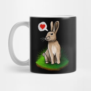 Cute rabbit show some love to everyone Mug